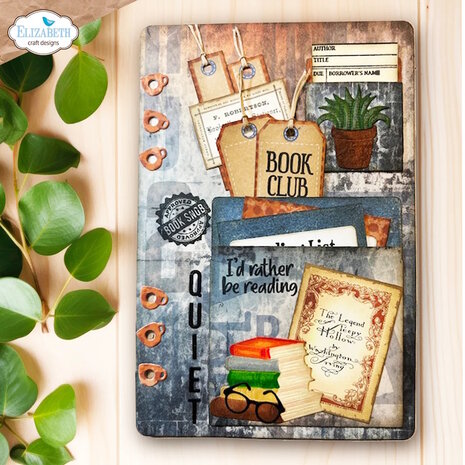 Elizabeth Craft Designs Rest &amp; Relaxation Die Library Pockets &amp; Accessories by Everyday Memories (2358)
