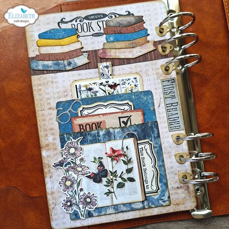 Elizabeth Craft Designs Rest &amp; Relaxation Die Library Pockets &amp; Accessories by Everyday Memories (2358)