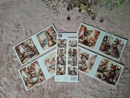 Fairybells 3-D setje Vintage muizen 99079/023