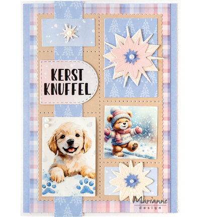 Marianne Design Knipvel A4, Winter Stamps VK9654