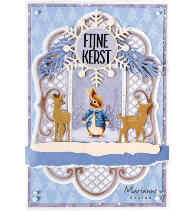 Marianne Design Knipvel A4, Winter Stamps VK9654