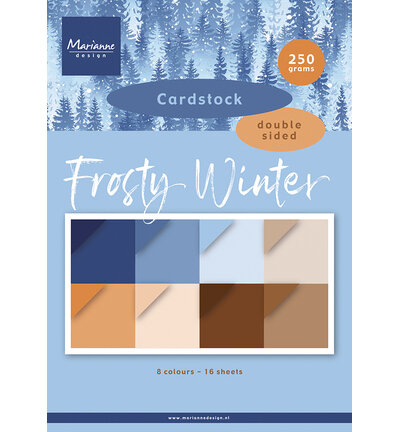 Marianne Design Cardstock &ndash; Frosty Winter A4 PK9227