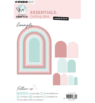 Studio Light CCL Stansmallen &ndash; Nested Bow Essentials nr. 1127 CCL-ES-CD1127