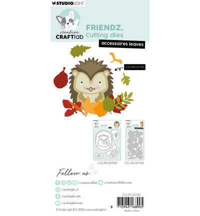 Studio Light CCL Stansmallen &ndash; Accessoires Leaves Friendz nr. 1130&nbsp;CCL-FR-CD1130