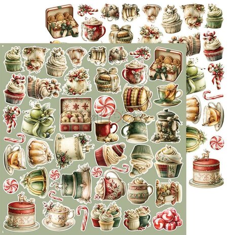 Craft O Clock Extras Set Christmas 30x30 cm Spirit of Christmas CC-C87-SCS-11