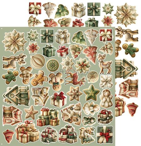 Craft O Clock Extras Set Christmas 30x30 cm Spirit of Christmas CC-C87-SCS-11