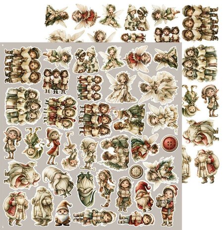 Craft O Clock Extras Set Jolly 30x30 cm Spirit of Christmas CC-C87-SCS-12