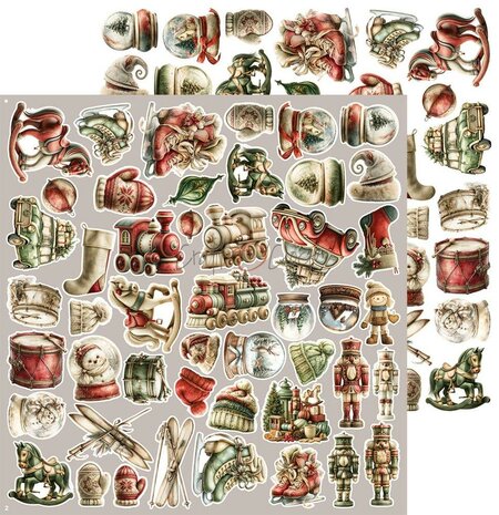 Craft O Clock Extras Set Jolly 30x30 cm Spirit of Christmas CC-C87-SCS-12
