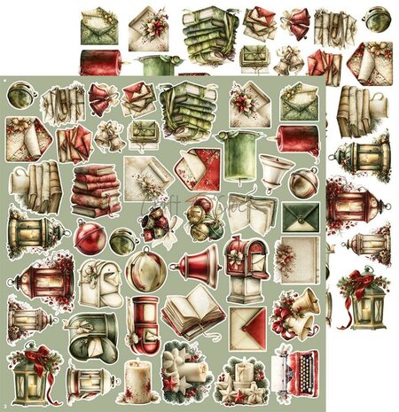 Craft O Clock Extras Set Jolly 30x30 cm Spirit of Christmas CC-C87-SCS-12