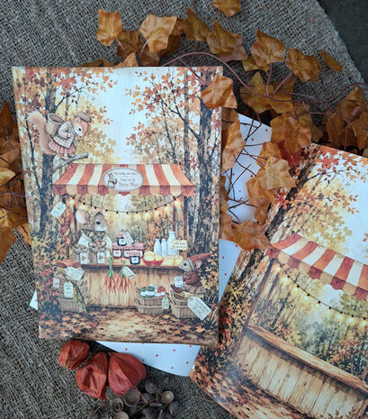 Fairybells Collage boek Herfst bosmuisjes 99085/002