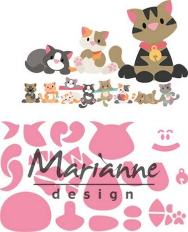 Marianne Design collectable eline's kitten COL1454