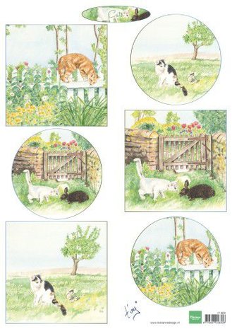 Marianne Design decoupage tiny‘s katten IT609