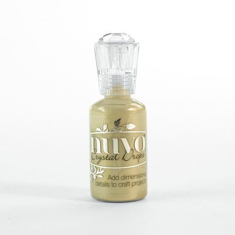 Nuvo crystal drops - pale gold 676N