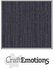 CraftEmotions linnenkarton antraciet 30,0 x 30,0cm