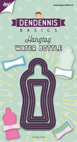 Joy! stencil hangtag waterfles 6002/1275