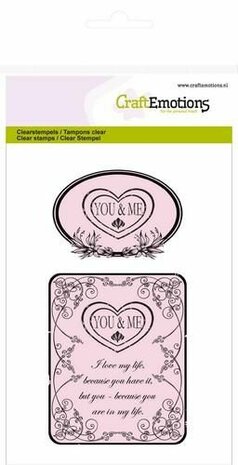 CraftEmotions clearstamps A6 - You &amp; Me Botanical