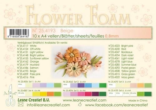 LeCrea - Flower Foam A4 beige  0.8mm 