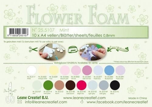 LeCrea - Flower Foam A4 0,8mm mint 