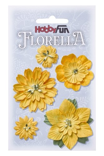 FLORELLA Bloemen Geel, 2-5cm