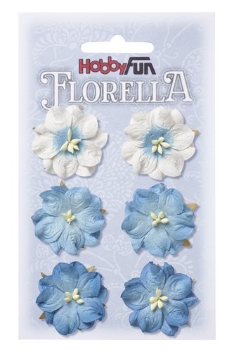 FLORELLA Bloemen Blauw, 3,5cm