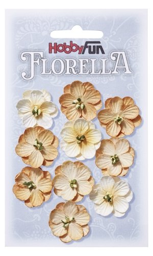 FLORELLA Bloemen Beige, 2,5cm