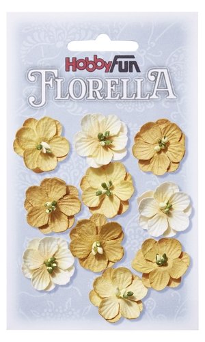 FLORELLA Bloemen Geel, 2,5cm