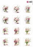 Marianne Design Decoupage Bloemen cirkels VK9607 A4, 12 images
