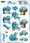 3D Cutting Sheet - Berries Beauties - Blue Meadow - Water Pump
