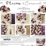 Craft O Clock Paper Pack 20x20 cm Plum & Caramel CC-C80-PC-07