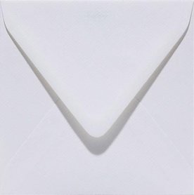 Papicolor Envelop vierk. 14cm hagelwit 105gr - 6 st