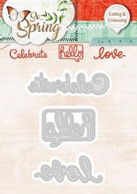 Studio Light Embossing Die Cut Stencil So Spring nr 79