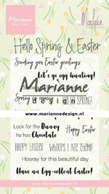Marianne Design Clear Stamps Marleen‘s Hello Spring & Easter (Eng) CS1044 