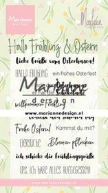 Marianne Design Clear Stamps Marleen‘s Hallo Fruhling & Oster (DE) CS1045 