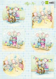 Marianne Design Knipvel Hetty‘s pasgeboren muizen HK1708 A4