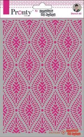 Pronty Mask Pattern oval A5  by Jolanda