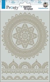 Pronty Chipboard mandala & borders 2 By Jolanda A5  by Jolanda