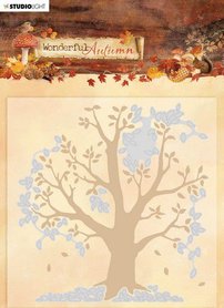 Studio Light Embossing Folder With Die Cut Wonderful Autumn nr.05 