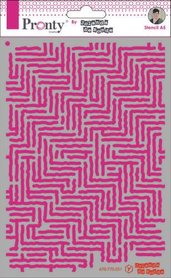 Pronty Mask Pattern stripes A5  by Jolanda