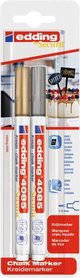edding-4085 kalk window marker basic goud/zilver blister 2st 1-2mm 