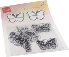 Marianne Design Clear Stamp & die set Tiny‘s Vlinders TC0879 