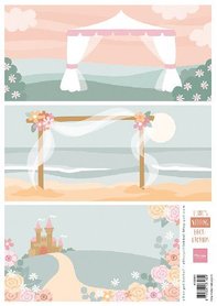 Marianne Design Knipvellen Eline‘s Wedding background AK0083 A4