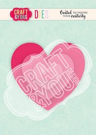 Craft&You Cutting Die Hearts 2 