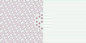 Dini Design Scrappapier Watermeloenen - strepen 30,5x30,5cm