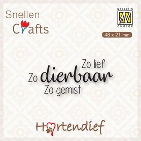 Nellies Choice Clearstamp - Text (NL) - Dieren condoleance nr.1 