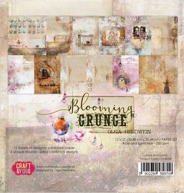 Craft&You Blooming Grunge Big Paper Set 12x12 12 vel 