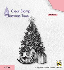 Nellie‘s Choice Clearstempel - Christmas time Kerstboom CT044
