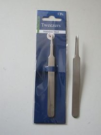 Pincet stainless steel super fijn recht 12,3 cm