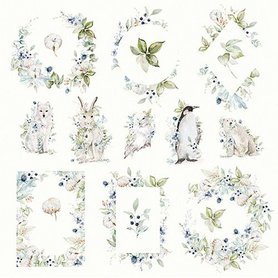 Craft&You Arctic Winter sheet elements to cut out 12x12 