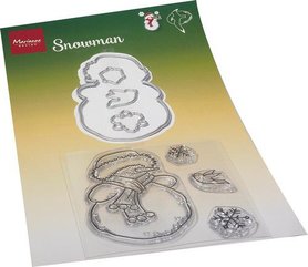 Marianne Design Clear Stamp & Die Hetty‘s Sneeuwpop HT1667 