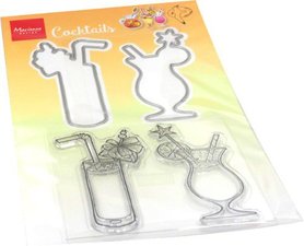 Marianne Design Clear Stamp & Die Hetty‘s Summer - cocktails HT1656 